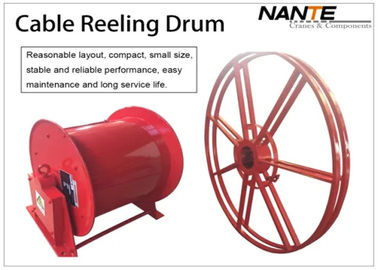 Red Color Motorized Cable Reeling System With Optimal Corrosion Protection